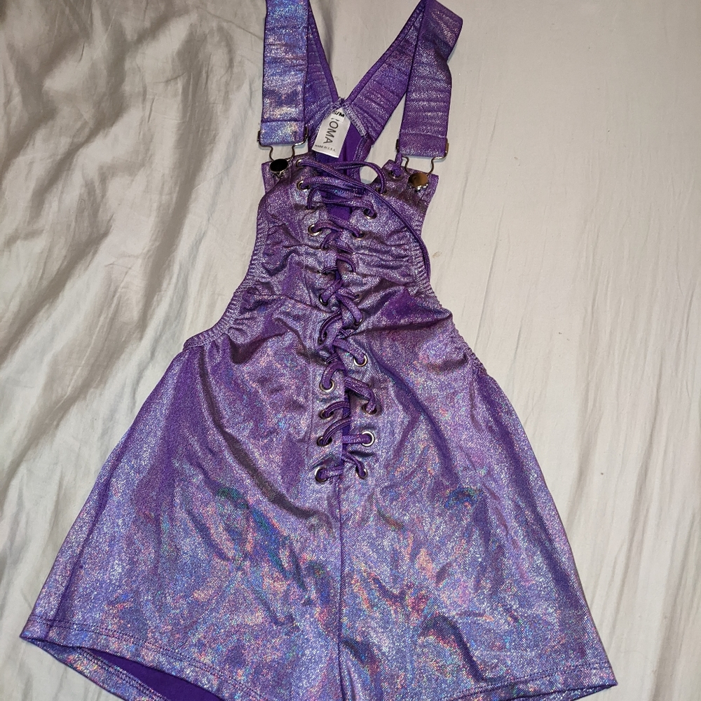 Purple Metallic Rave wear - Picture 2 of 3